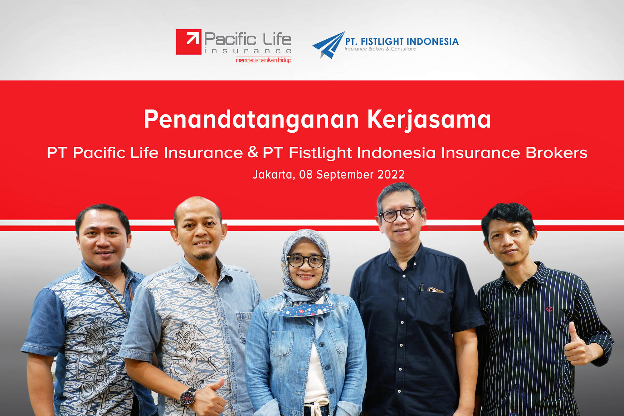 thumb - Penandatangan Kerja Sama Asuransi Jiwa Kredit PT Pacific Life Insurance dengan PT Fistlight Indonesia Insurance Brokers